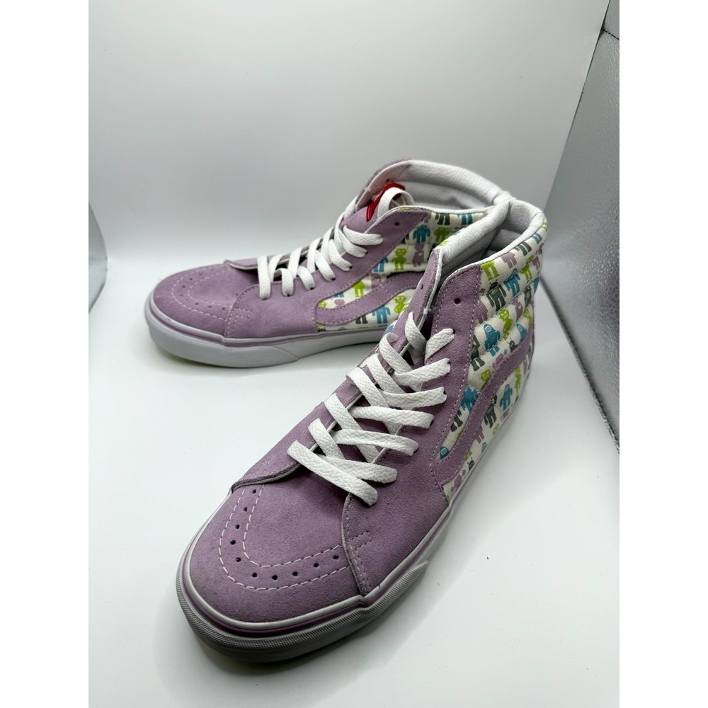 Vans X Aimee Wilder Sk8-Hi Womens 10.5 Sneaker Lavender Suede Skateboard Shoes